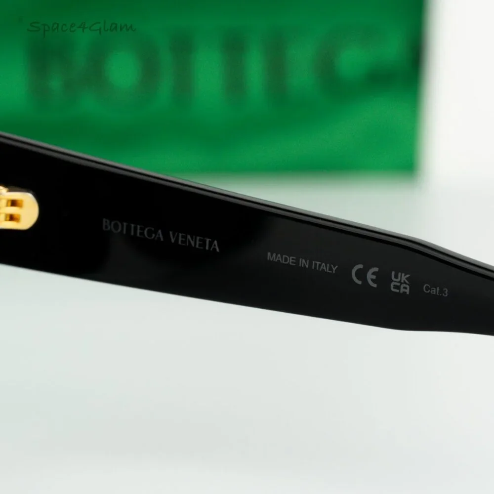 BRAND NEW Bottega Veneta Men Sunglasses Black Grey Cat Eye BV1319S 001